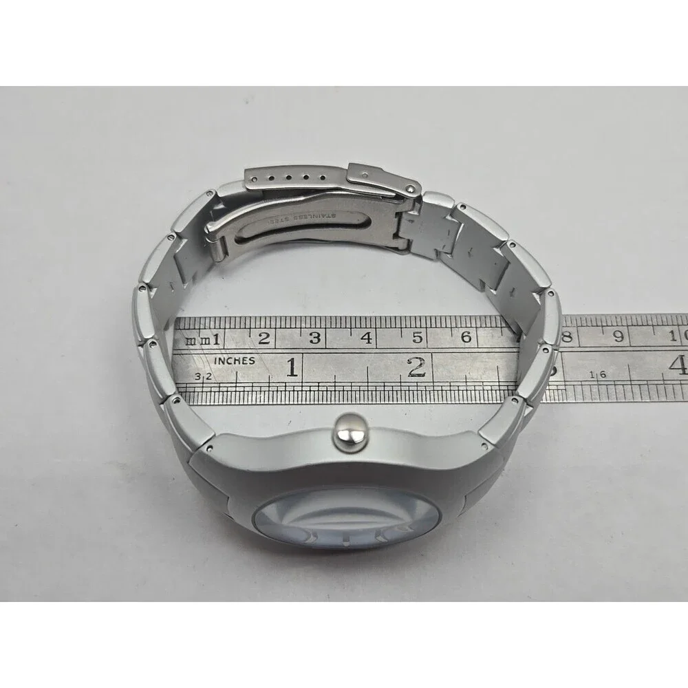 Osco ALU Quartz Watch Womens Blue Dial Date 50M165FT Water Resistant New Battery